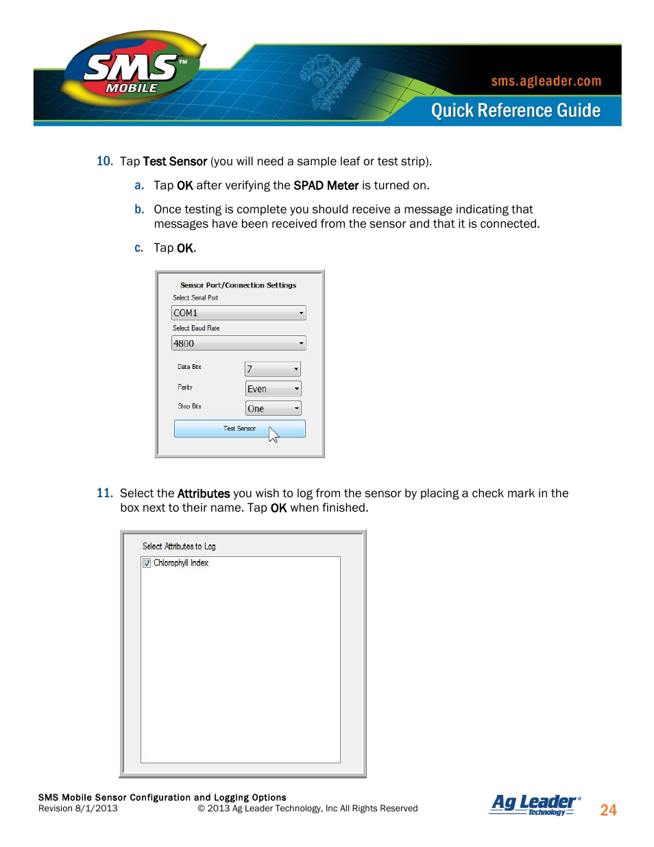 Ag Leader SMS Mobile Sensors Quick Start Guide User Manual | Page 25 / 38