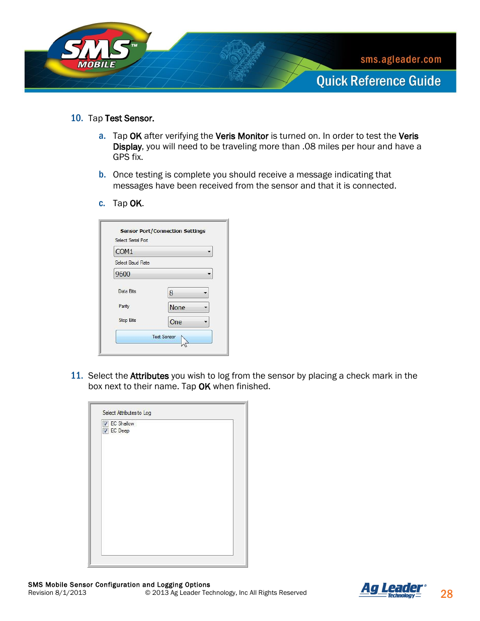 Ag Leader SMS Mobile Sensors Quick Start Guide User Manual | Page 29 / 38