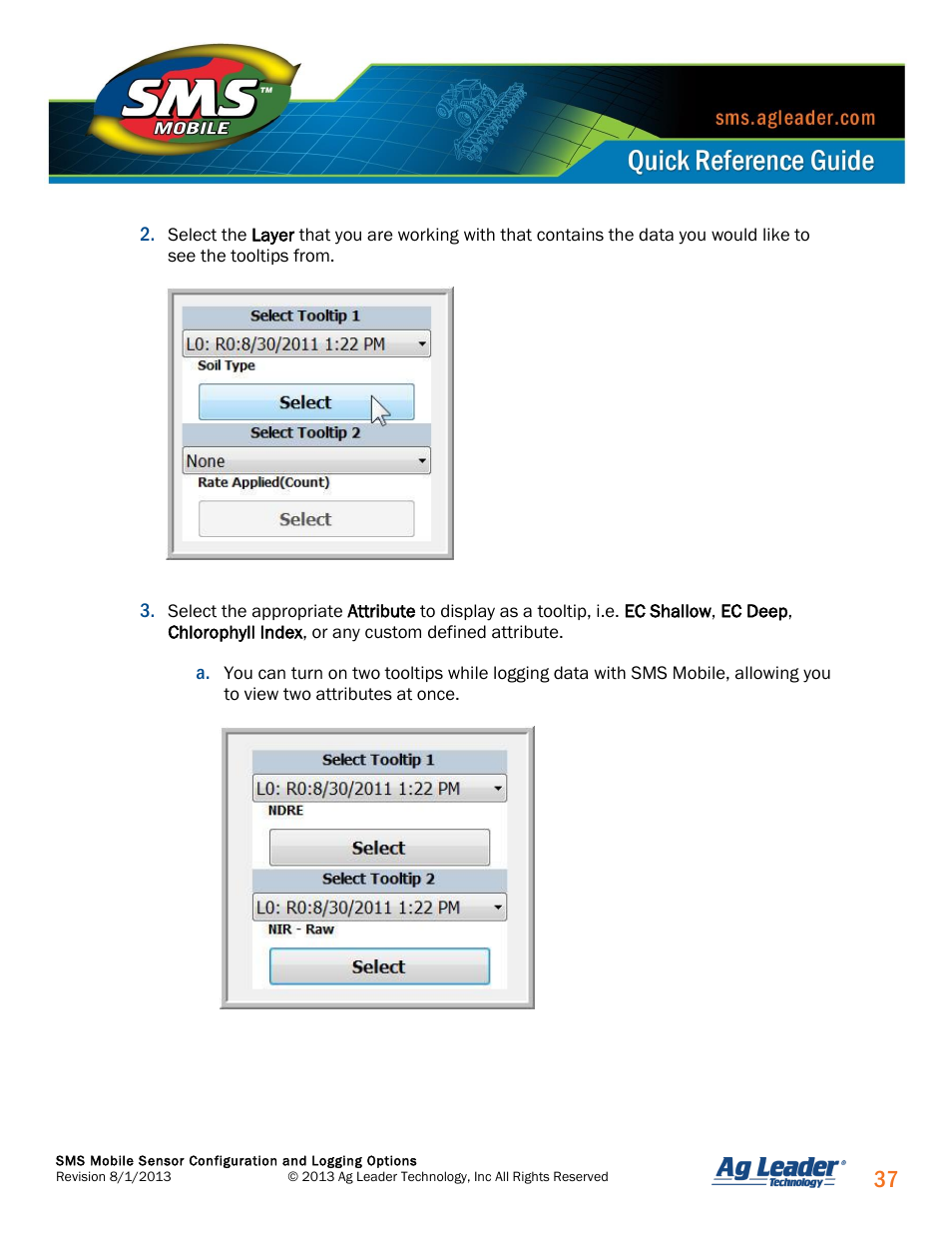 Ag Leader SMS Mobile Sensors Quick Start Guide User Manual | Page 38 / 38