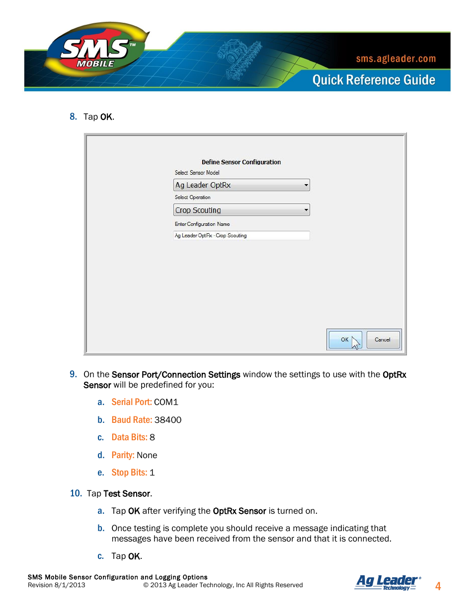 Ag Leader SMS Mobile Sensors Quick Start Guide User Manual | Page 5 / 38