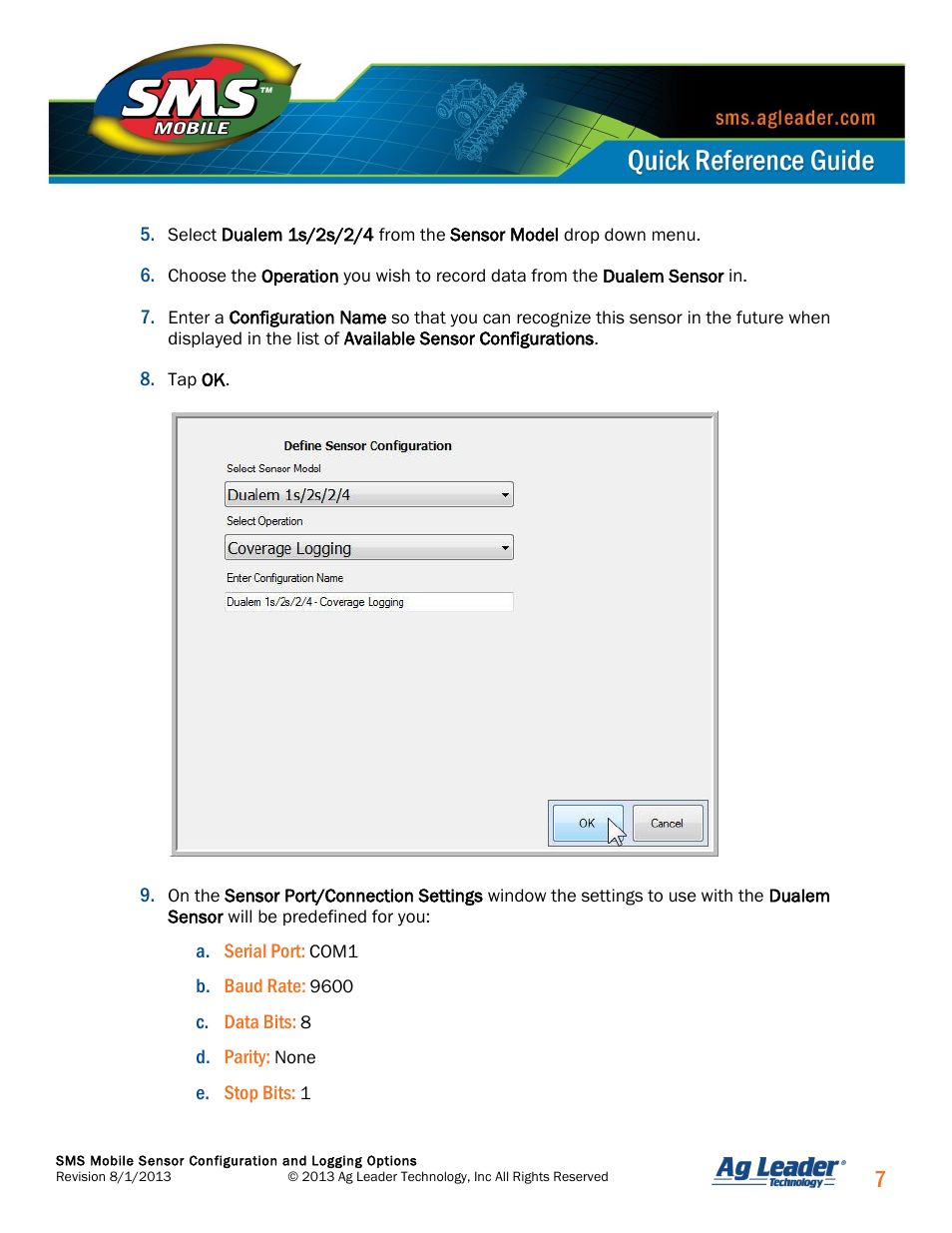 Ag Leader SMS Mobile Sensors Quick Start Guide User Manual | Page 8 / 38
