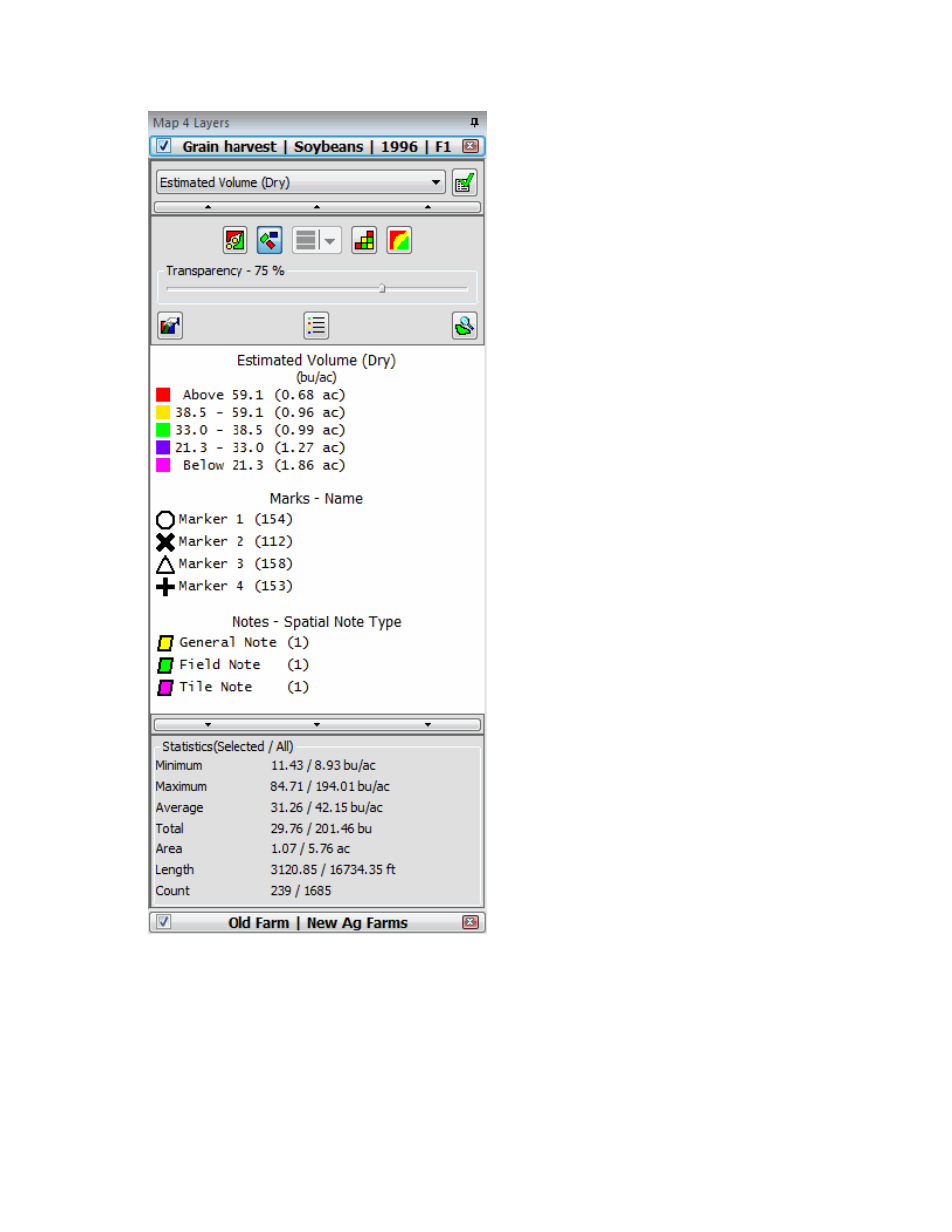Layer button, Layer on/off check box | Ag Leader SMS Basic and Advanced Manual User Manual | Page 55 / 163