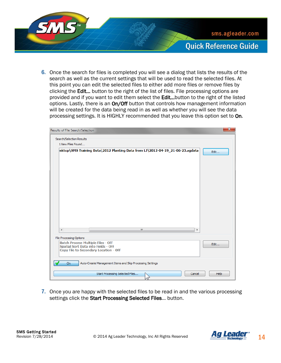 Ag Leader SMS Basic and SMS Advanced Getting Started Guide User Manual | Page 15 / 66