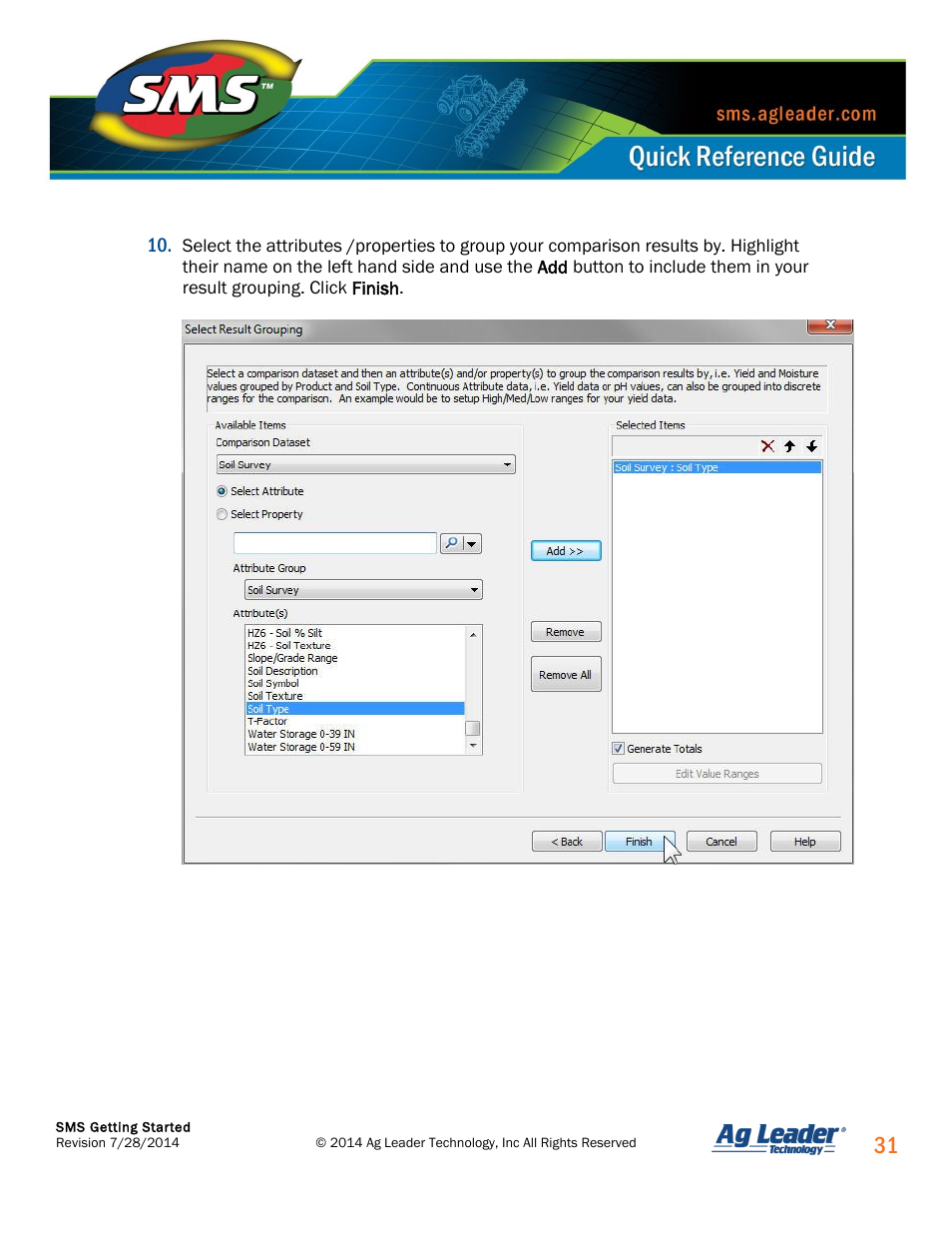 Ag Leader SMS Basic and SMS Advanced Getting Started Guide User Manual | Page 32 / 66
