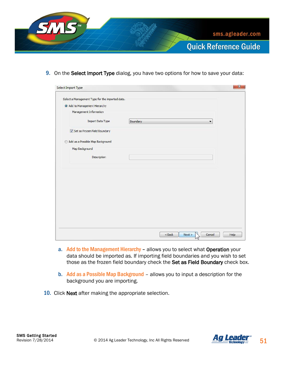 Ag Leader SMS Basic and SMS Advanced Getting Started Guide User Manual | Page 52 / 66
