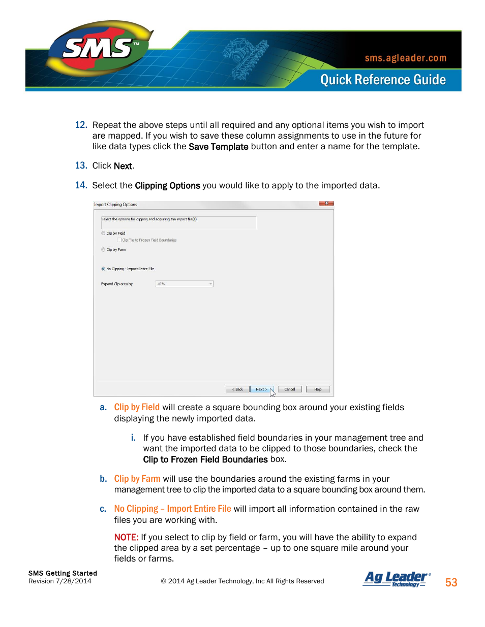 Ag Leader SMS Basic and SMS Advanced Getting Started Guide User Manual | Page 54 / 66
