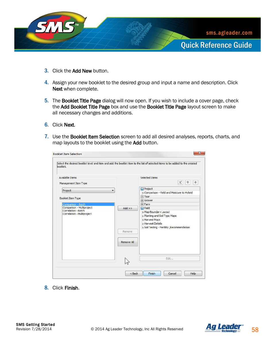 Ag Leader SMS Basic and SMS Advanced Getting Started Guide User Manual | Page 59 / 66