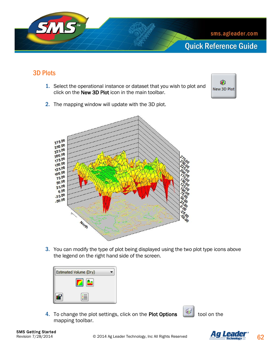 62 3d plots | Ag Leader SMS Basic and SMS Advanced Getting Started Guide User Manual | Page 63 / 66