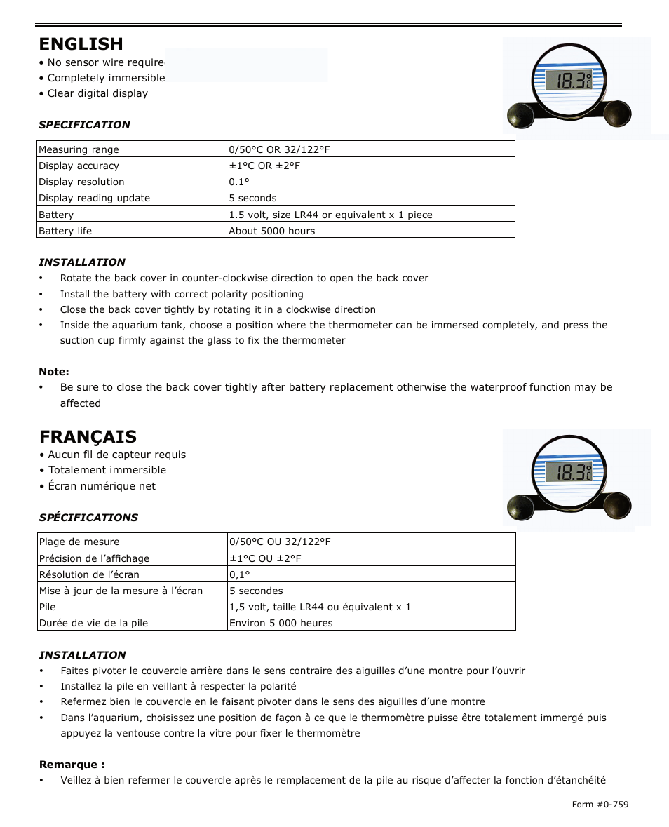 H-B Instrument 3500 User Manual | 2 pages