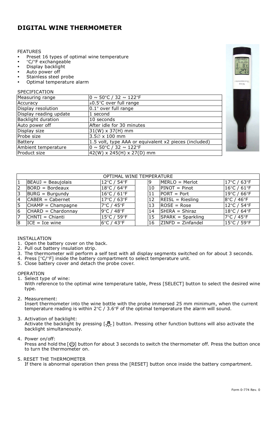 H-B Instrument 3824 User Manual | 1 page