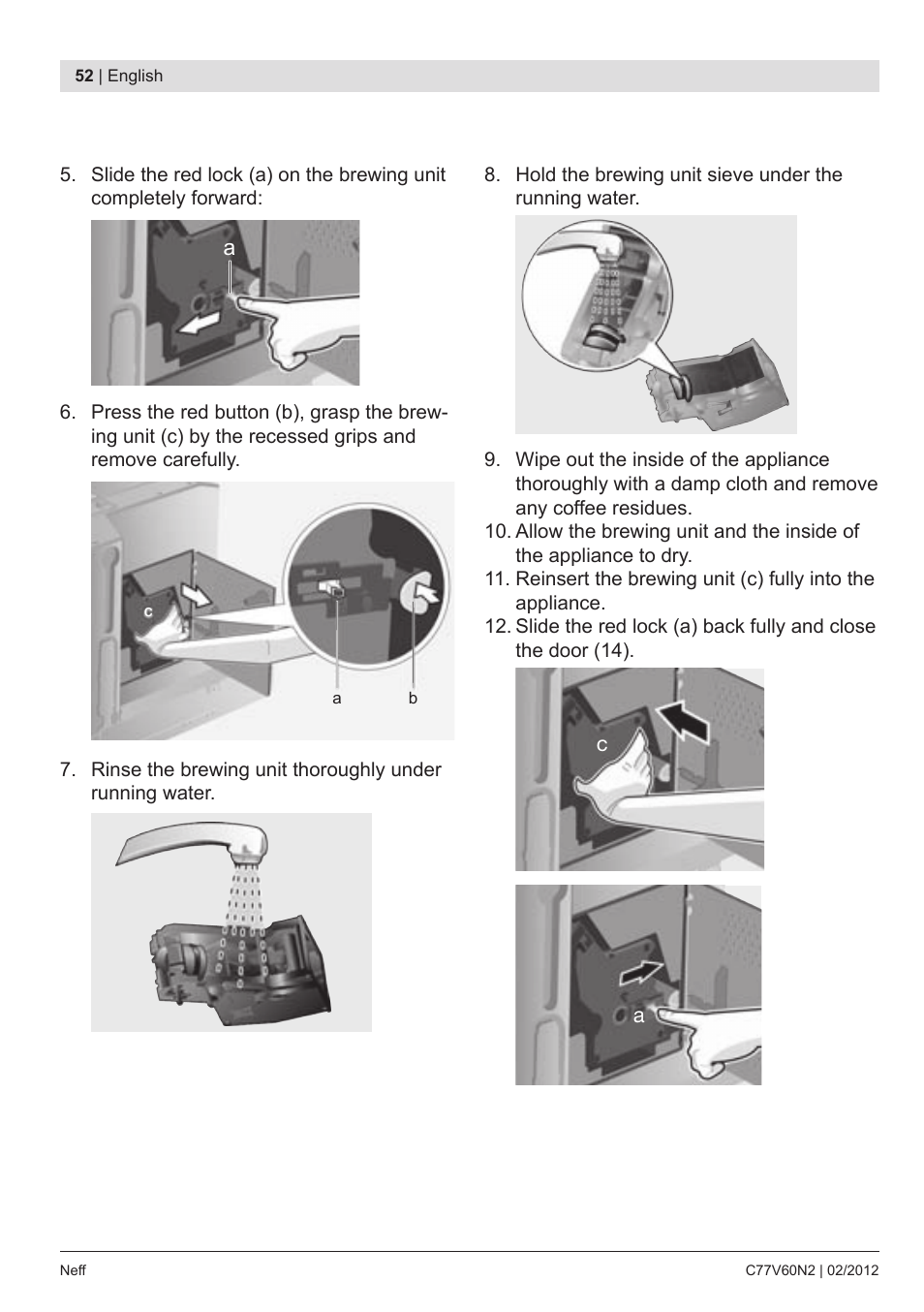 Neff C77V60N2 User Manual | Page 54 / 96