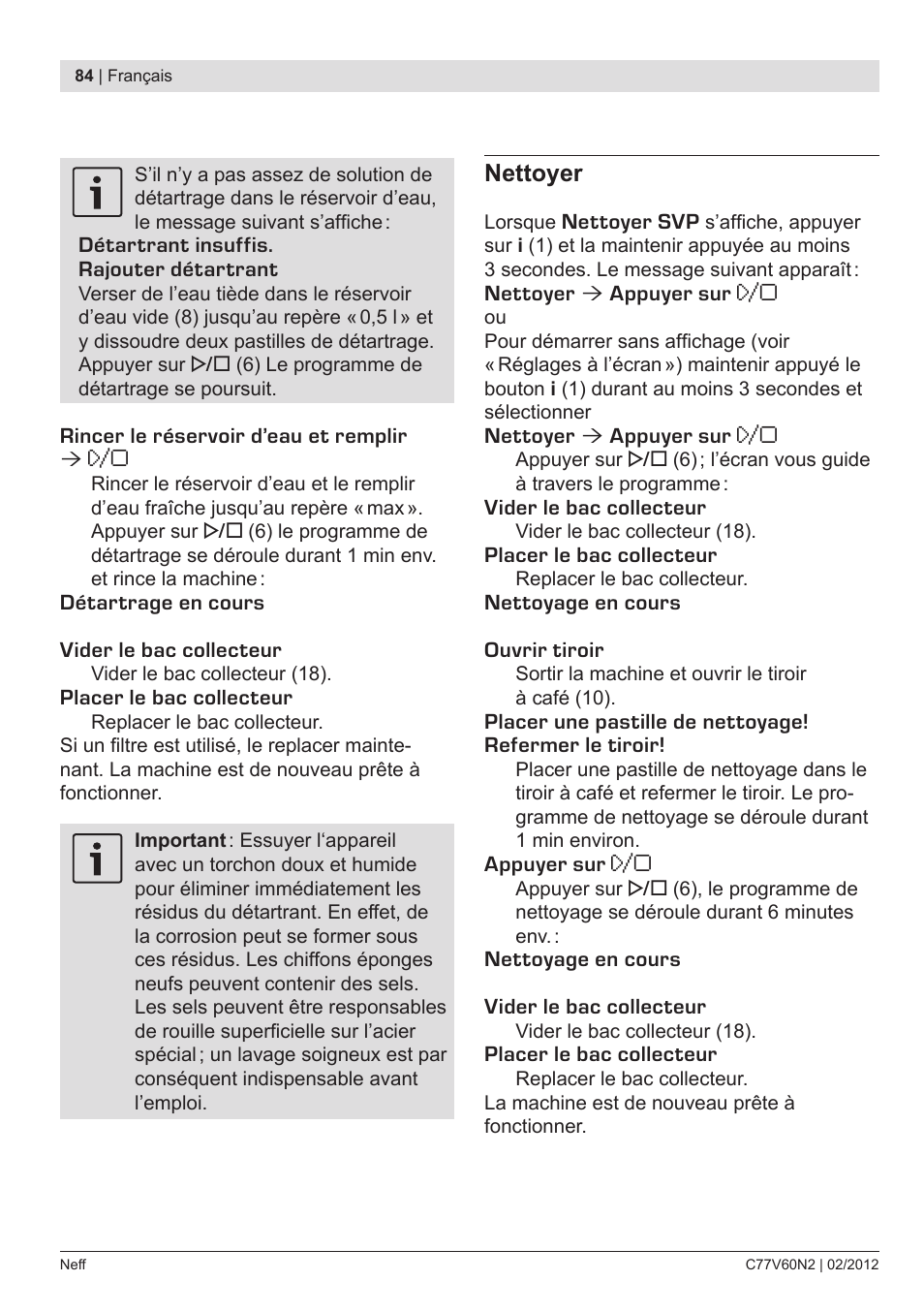 Neff C77V60N2 User Manual | Page 86 / 96