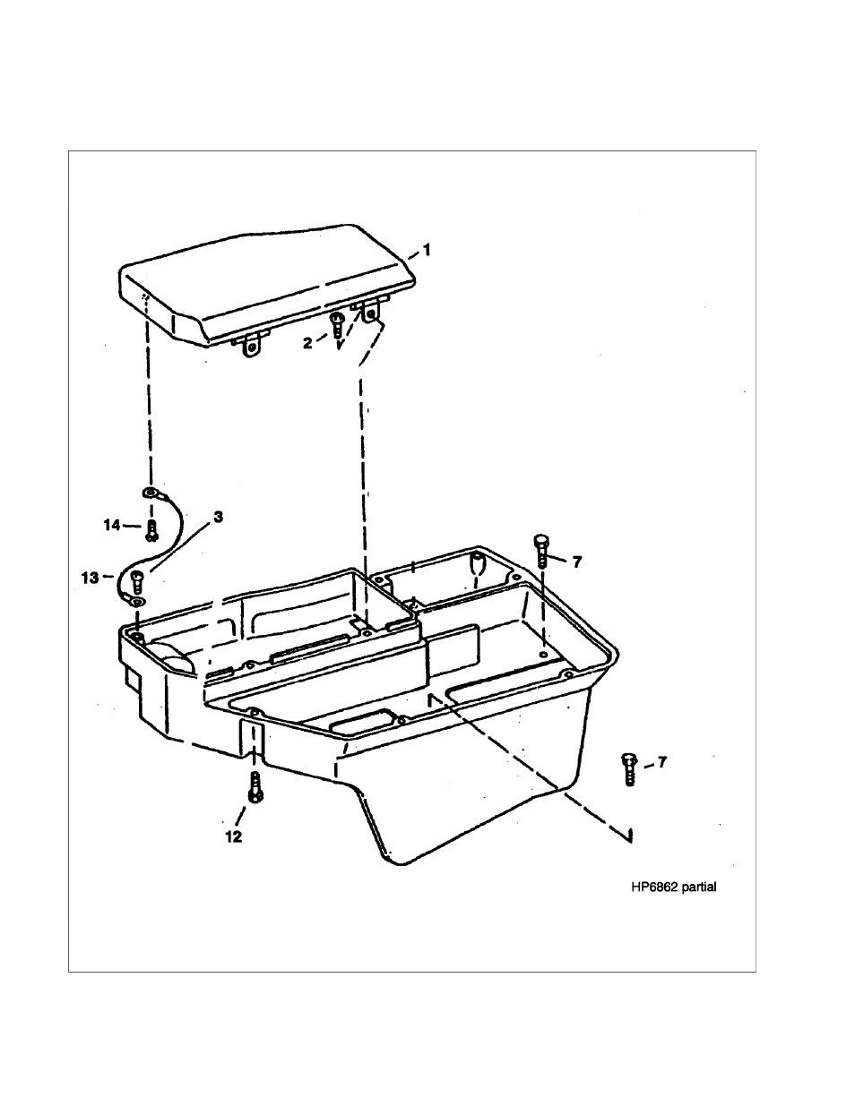 12 armrest with clove box - rh | Ag-Bag LX1214 User Manual | Page 128 / 308