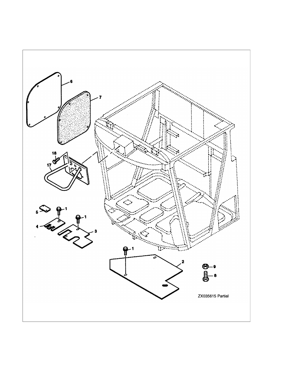 29 cab floor panels & cover of assembly openings | Ag-Bag LX1214 User Manual | Page 164 / 308