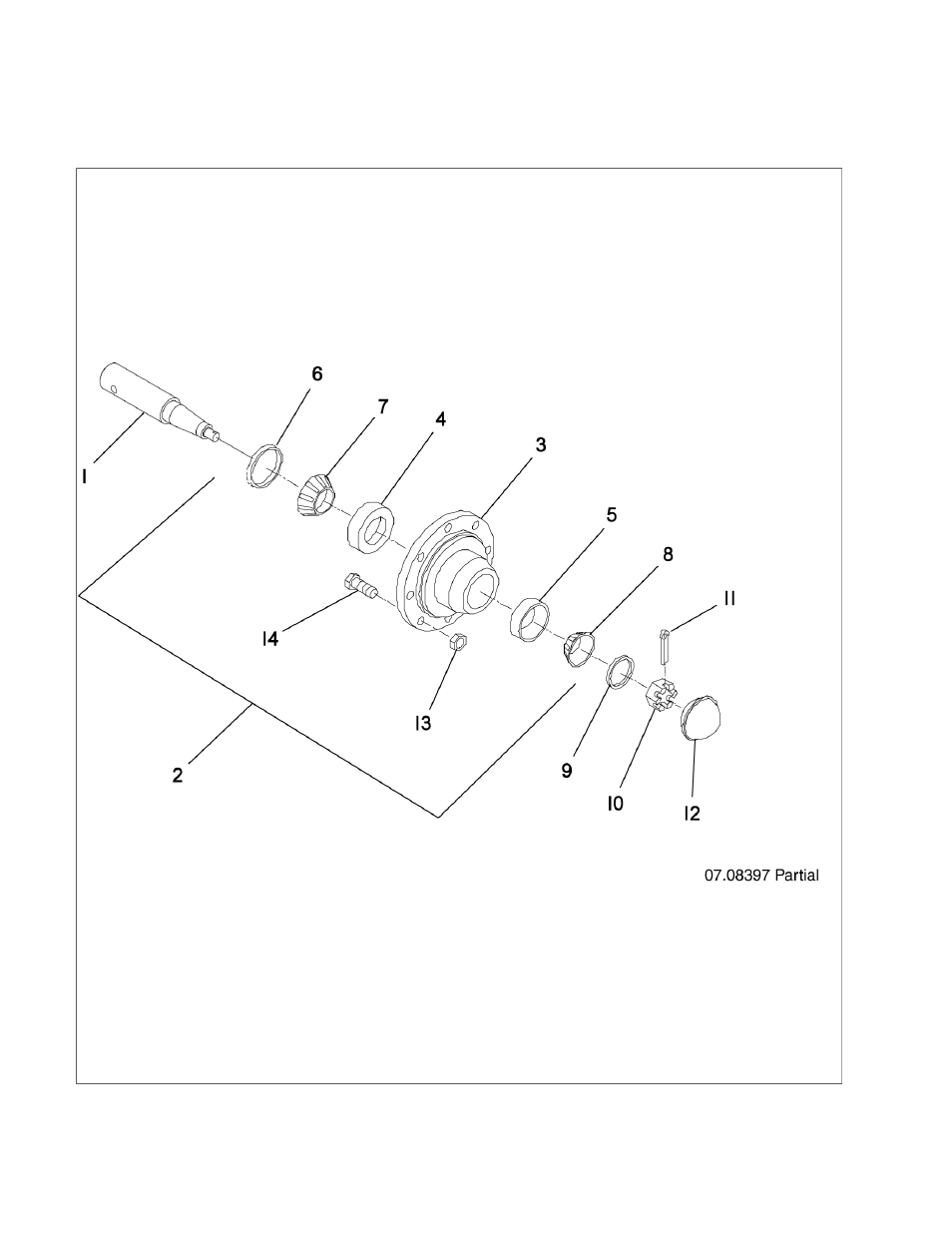 06 hub and spindle assembly 8 bolt | Ag-Bag LX1214 User Manual | Page 178 / 308