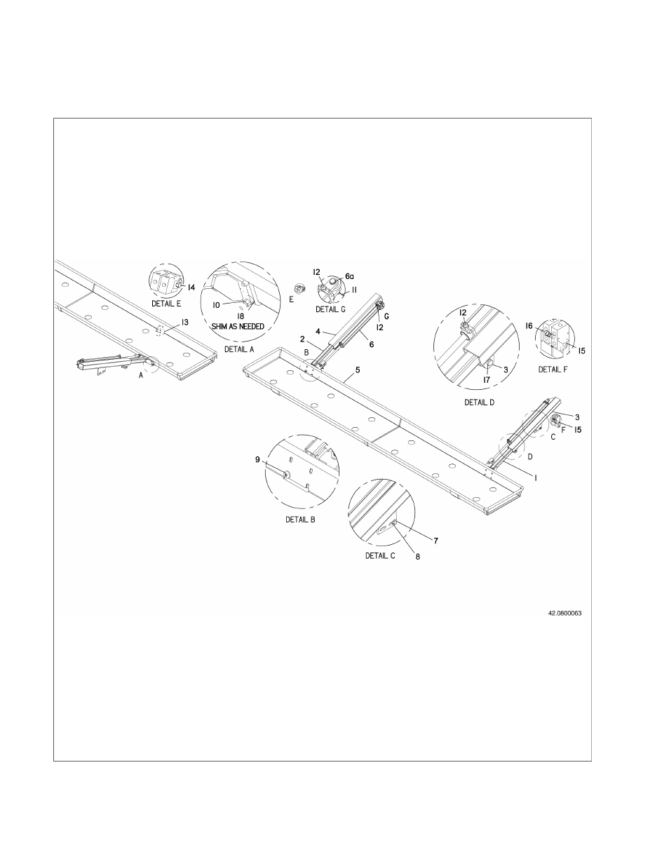 16 bag pan assembly, 14 ft. hydraulic | Ag-Bag LX1214 User Manual | Page 198 / 308