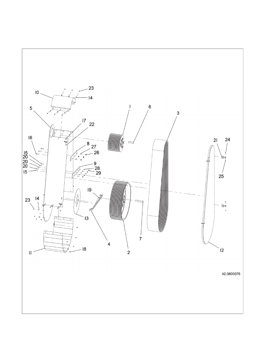 05 rotor belt drive assembly | Ag-Bag LX1214 User Manual | Page 224 / 308