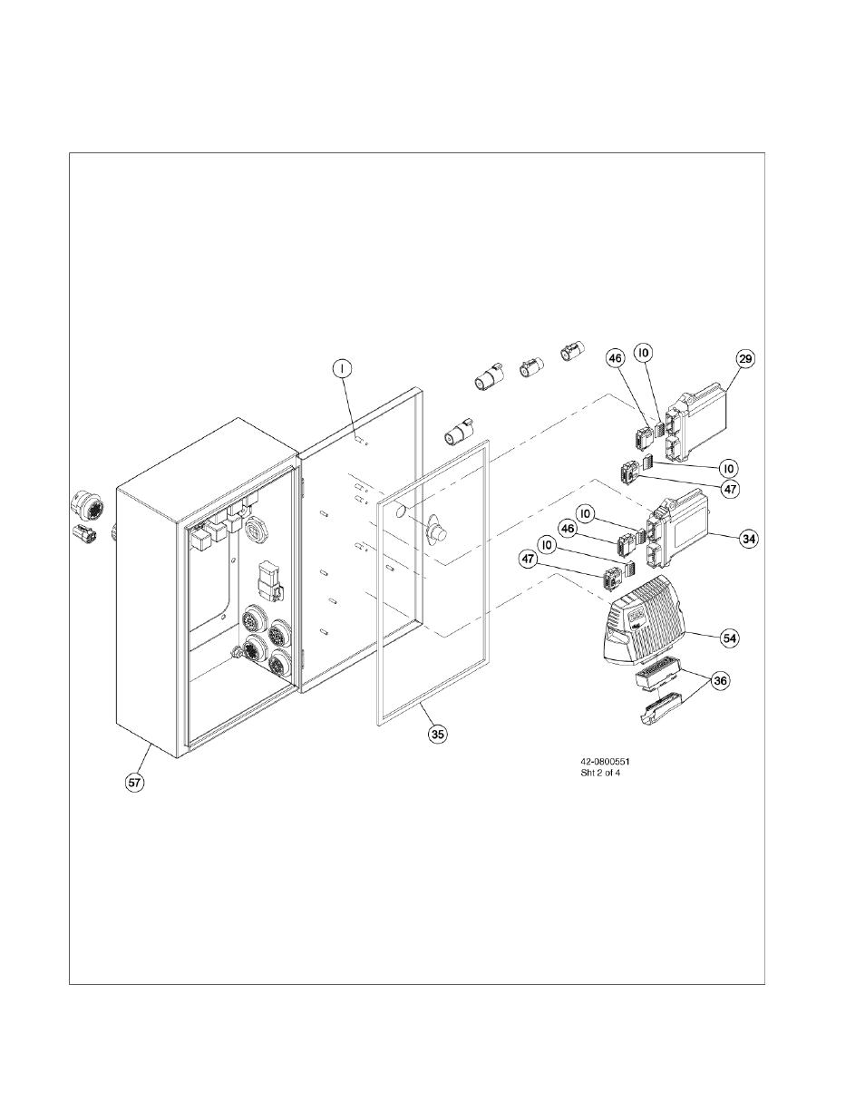 03 junction box - door panel components | Ag-Bag LX1214 User Manual | Page 246 / 308