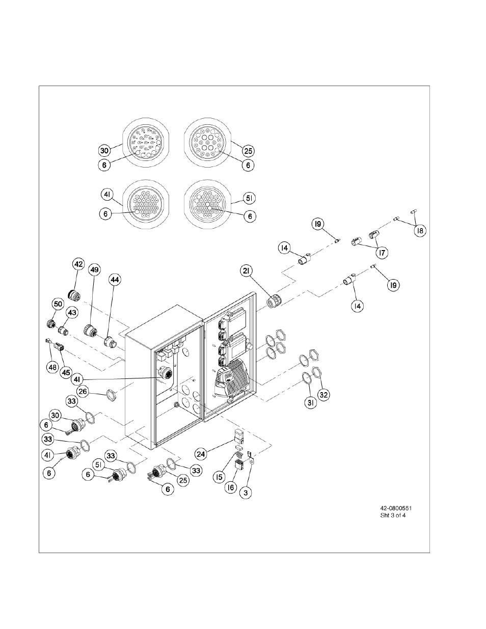 04 junction box - side & rear connectors | Ag-Bag LX1214 User Manual | Page 248 / 308