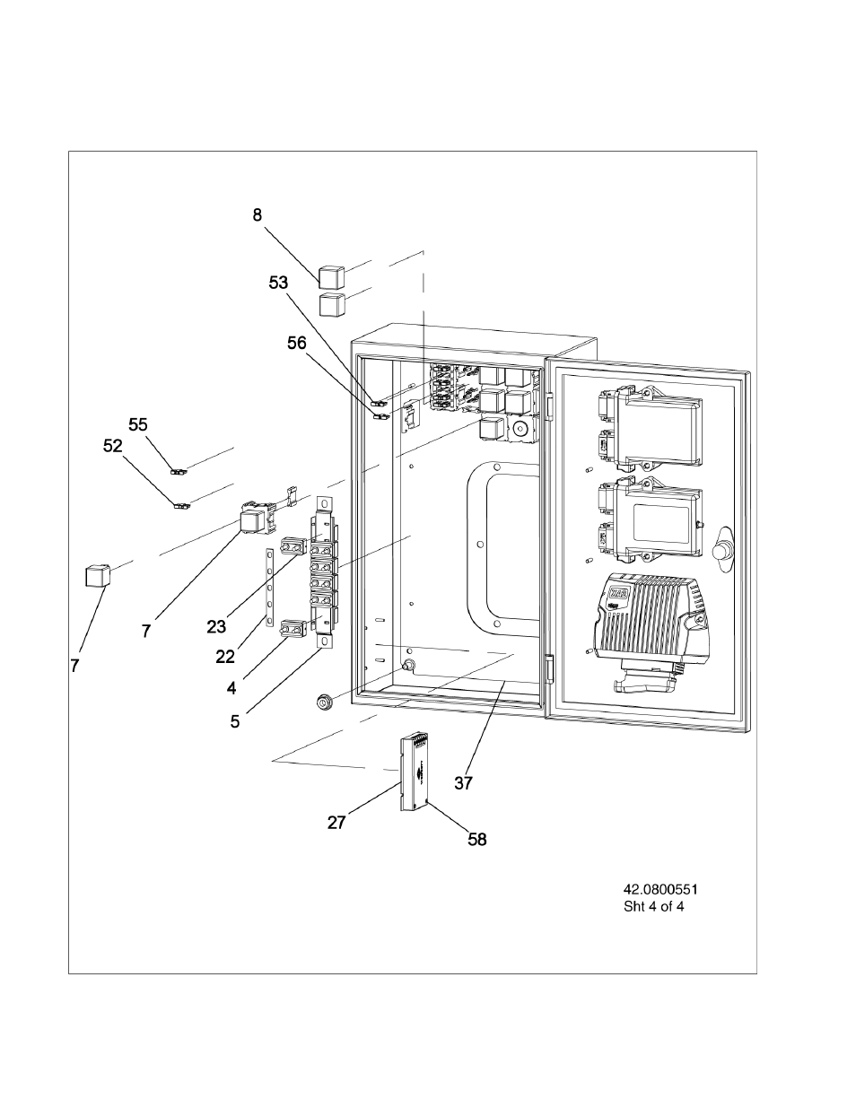 05 junction box - inside rear panel | Ag-Bag LX1214 User Manual | Page 250 / 308
