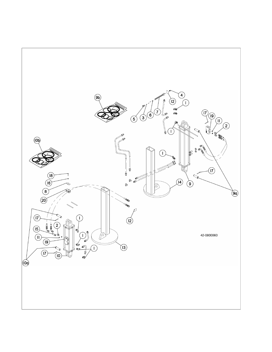 03 hydraulic jack assembly | Ag-Bag LX1214 User Manual | Page 266 / 308