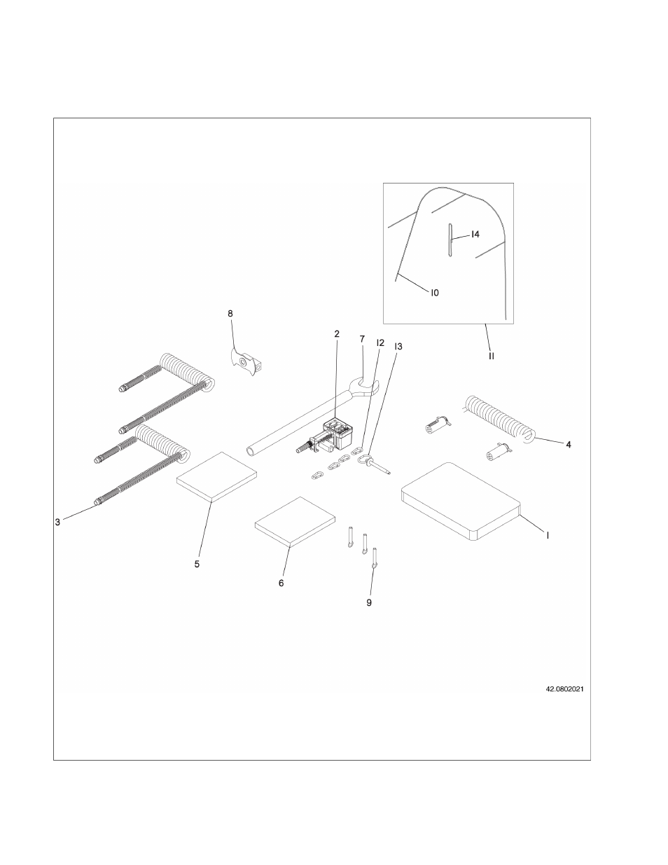 Section 11 - kits & misc. items, 01 asm: lx1214 parts package | Ag-Bag LX1214 User Manual | Page 286 / 308