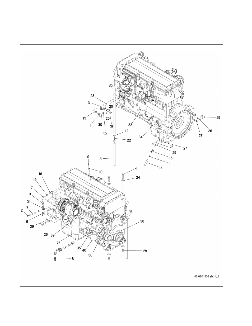 01 cummins engine assembly | Ag-Bag LX1214 User Manual | Page 42 / 308