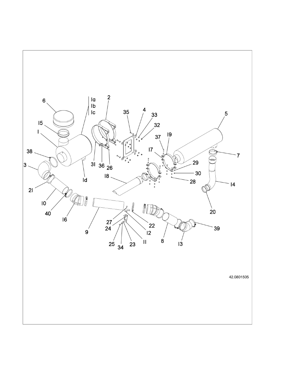 03 cummins engine air intake and exhaust assembly | Ag-Bag LX1214 User Manual | Page 46 / 308