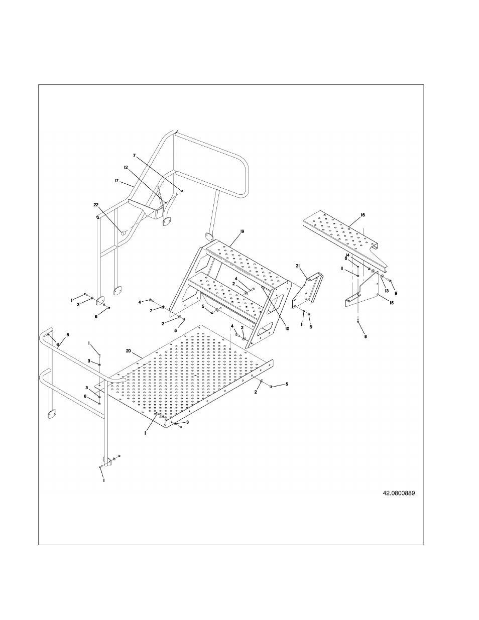 04 cab platform assembly | Ag-Bag LX1214 User Manual | Page 78 / 308