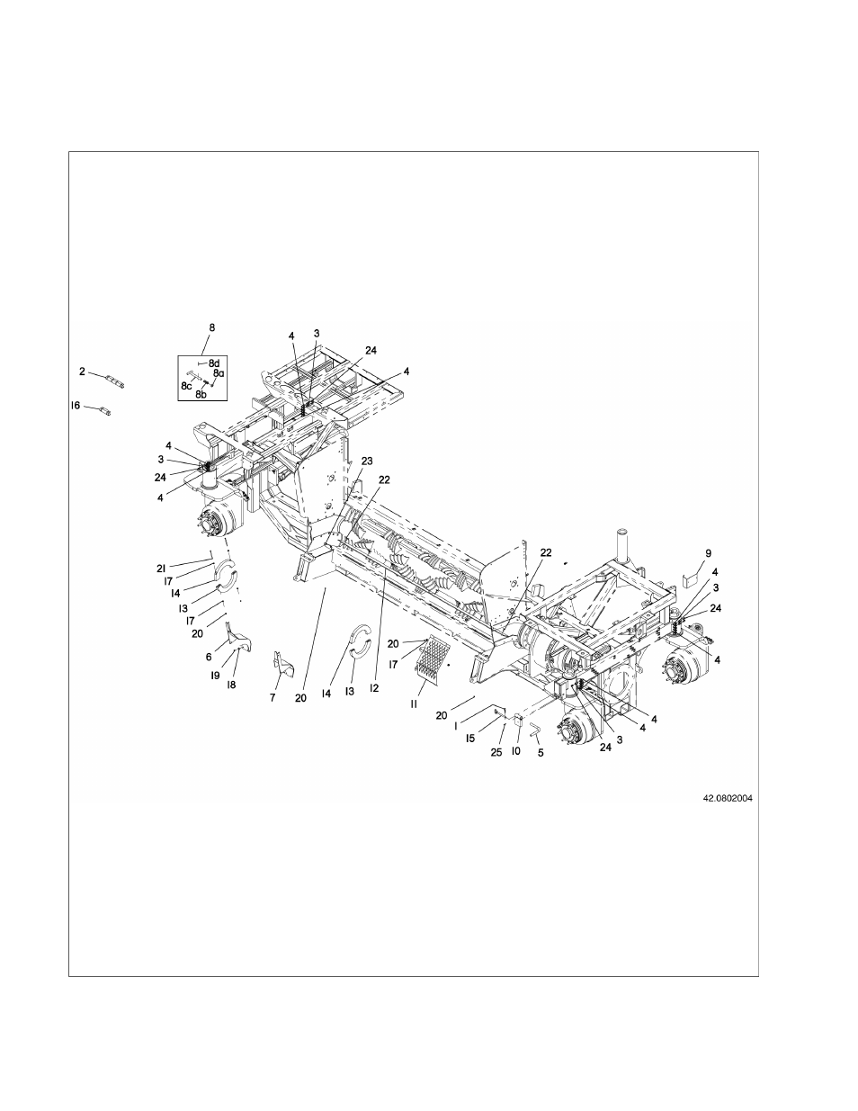 01 asm: frame parts lx1214 | Ag-Bag LX1214 User Manual | Page 8 / 308