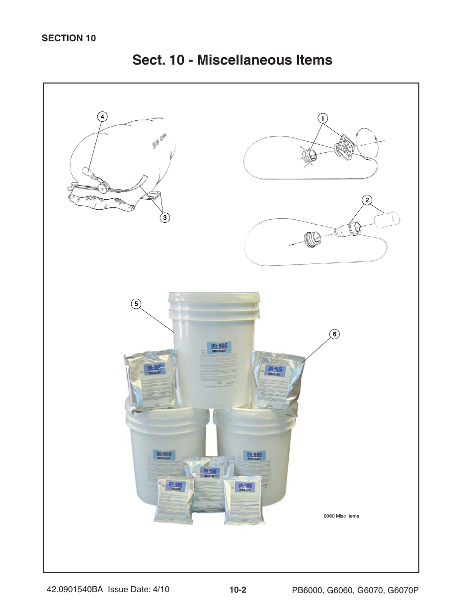 Sect. 10 - miscellaneous items | Ag-Bag G6070P User Manual | Page 108 / 128