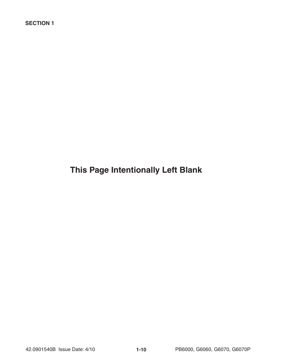 This page intentionally left blank | Ag-Bag G6070P User Manual | Page 16 / 128