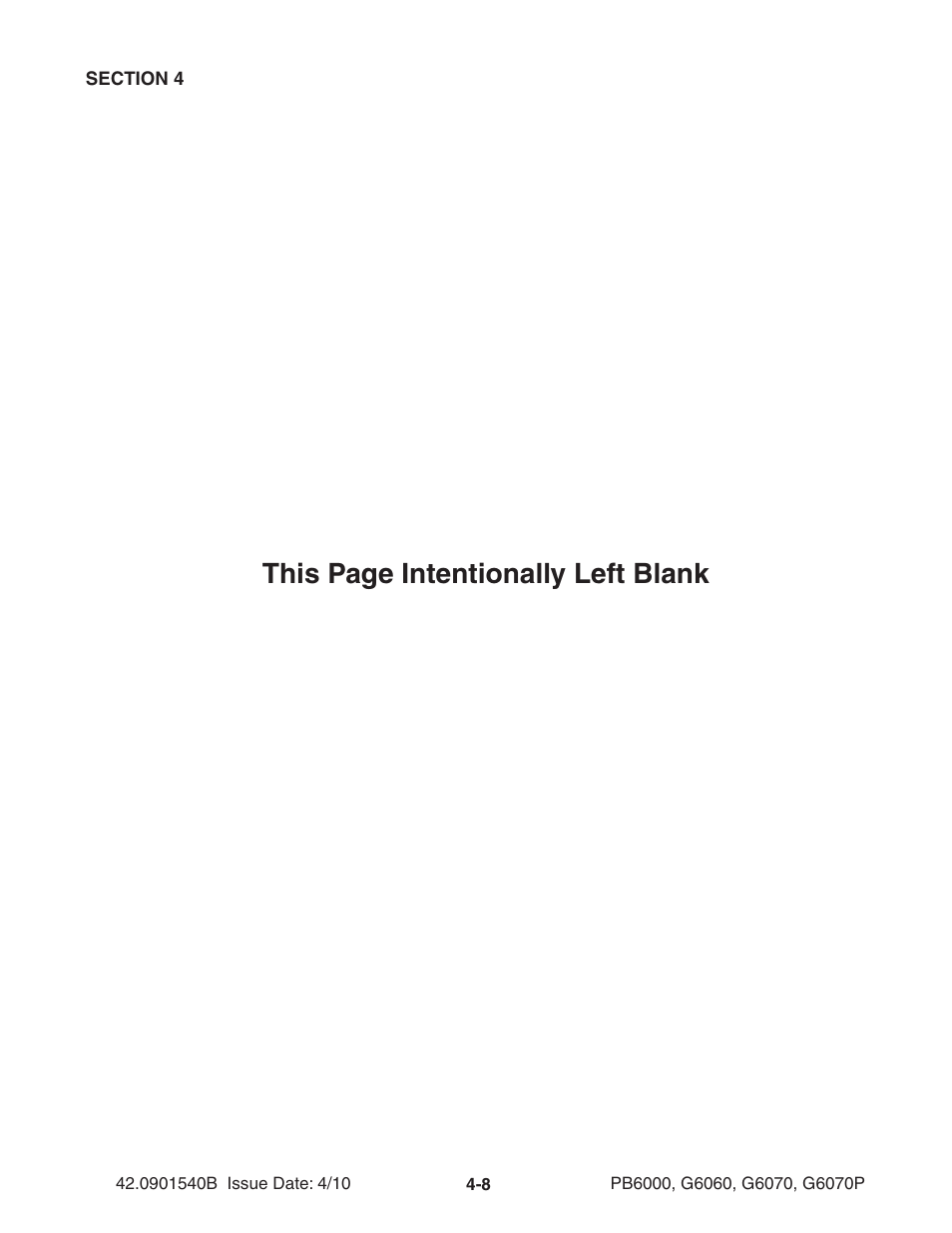 This page intentionally left blank | Ag-Bag G6070P User Manual | Page 58 / 128