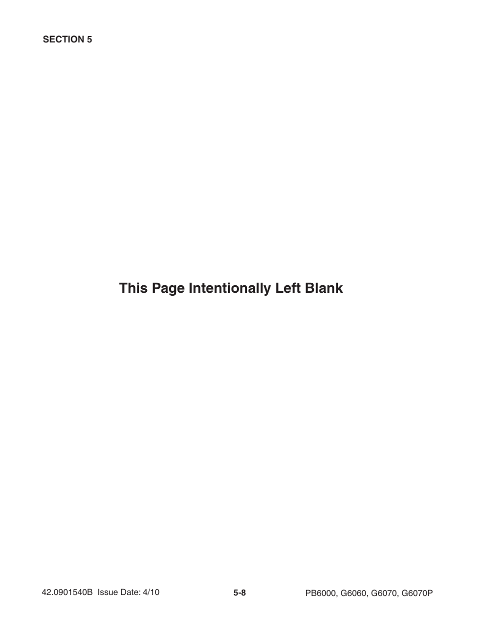 This page intentionally left blank | Ag-Bag G6070P User Manual | Page 66 / 128