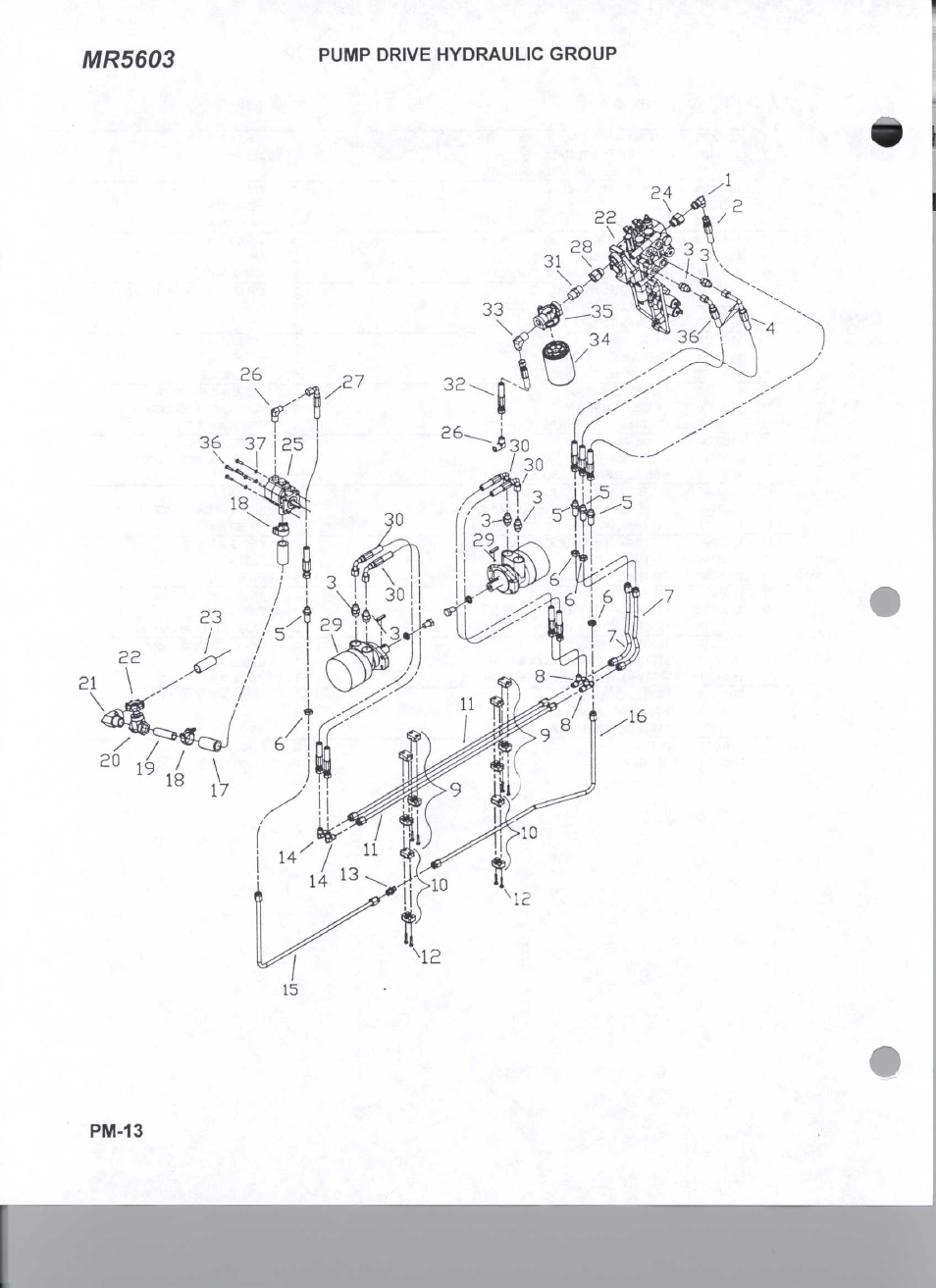 Pump drive hydraulic group | Ag-Bag MR5603 User Manual | Page 14 / 19