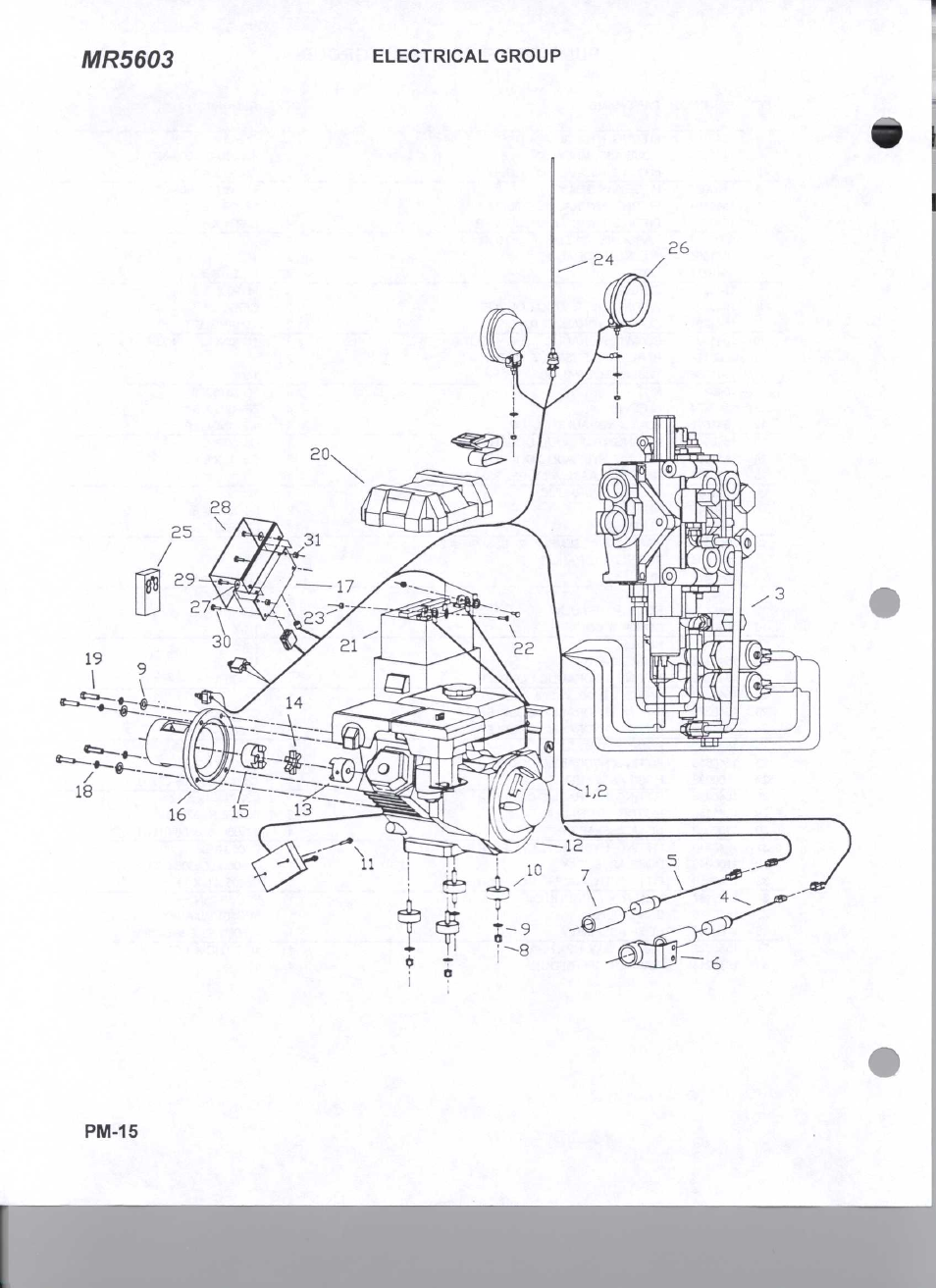 Electrical group | Ag-Bag MR5603 User Manual | Page 16 / 19