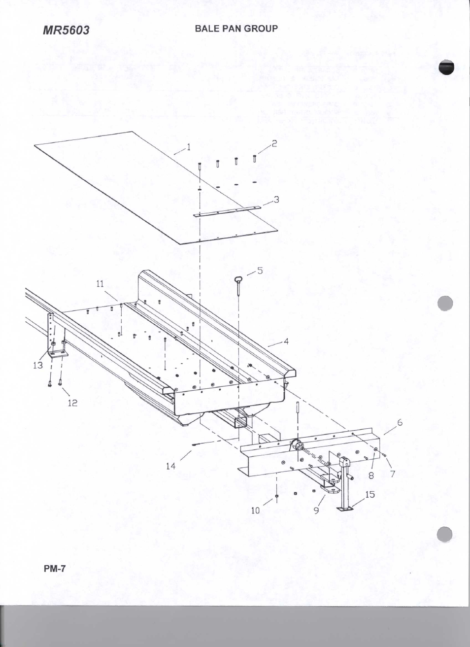 Bale pan group | Ag-Bag MR5603 User Manual | Page 8 / 19