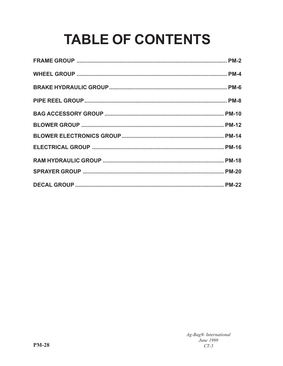 Ag-Bag CT5 User Manual | 23 pages