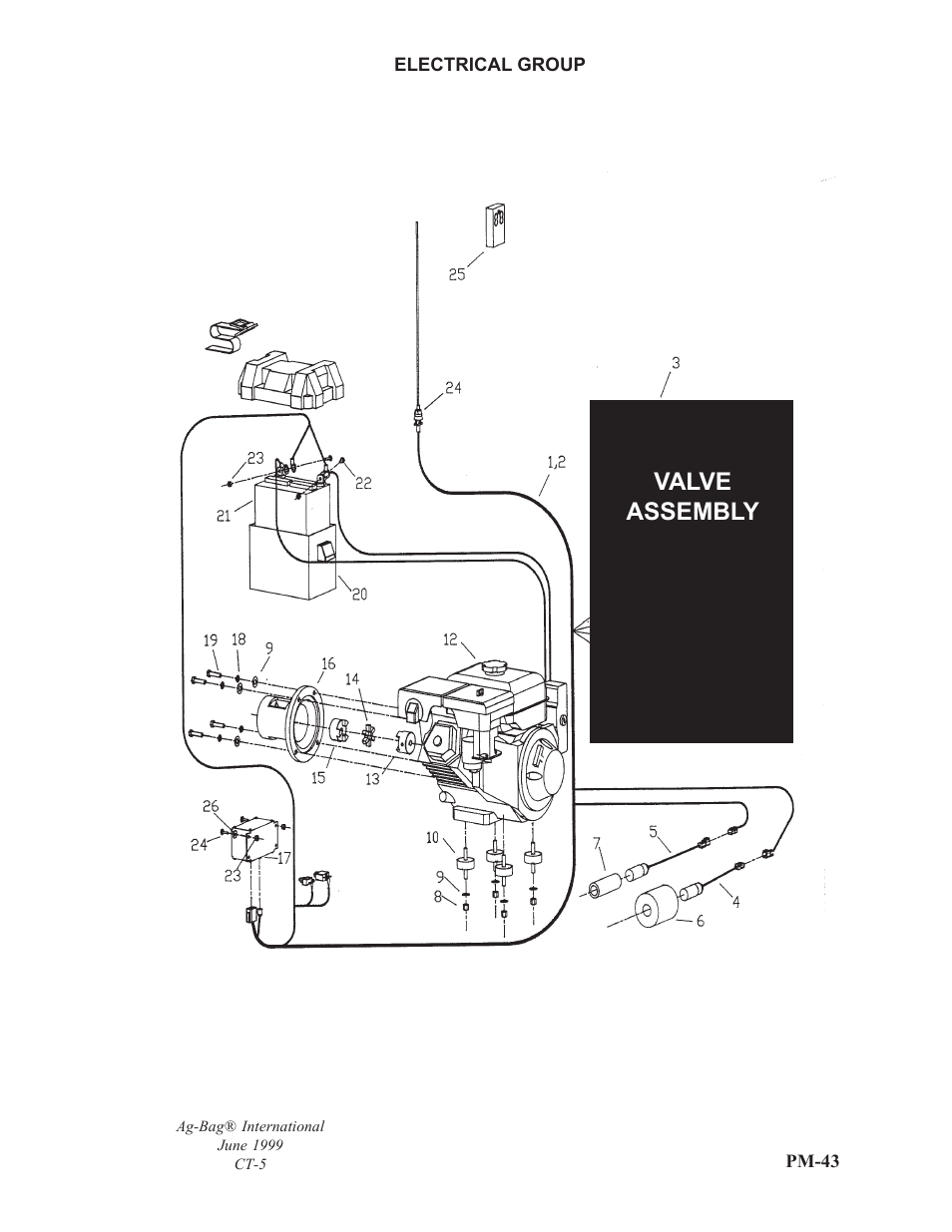 Valve assembly | Ag-Bag CT5 User Manual | Page 16 / 23