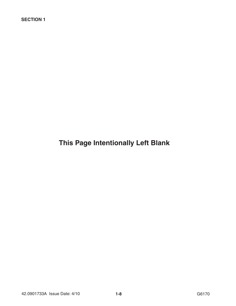 This page intentionally left blank | Ag-Bag G6170 User Manual | Page 12 / 90