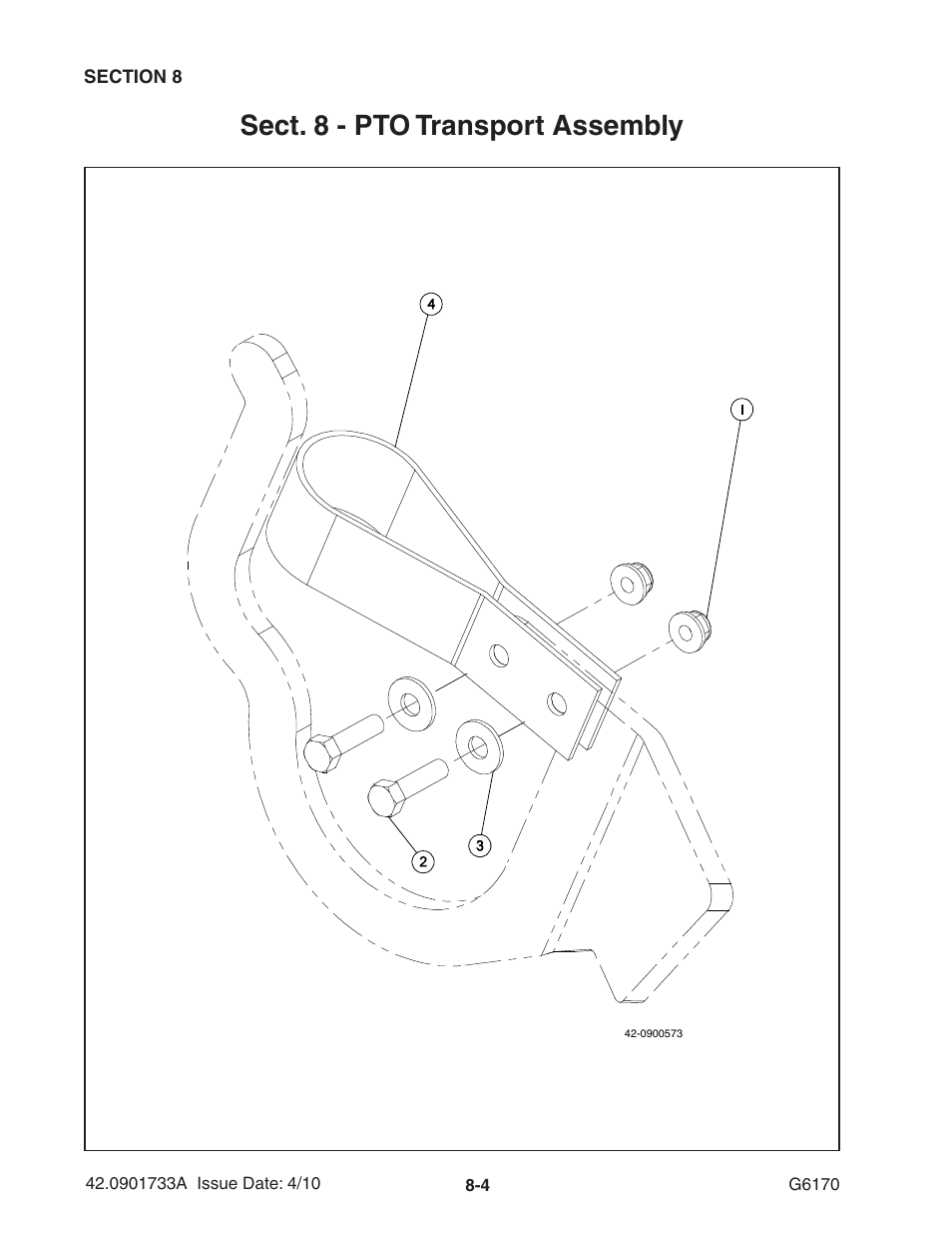 Sect. 8 - pto transport assembly | Ag-Bag G6170 User Manual | Page 64 / 90