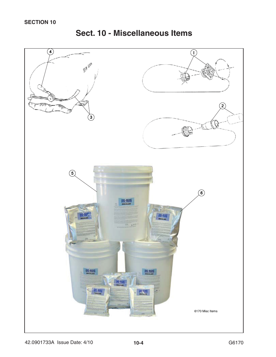 Sect. 10 - miscellaneous items | Ag-Bag G6170 User Manual | Page 74 / 90