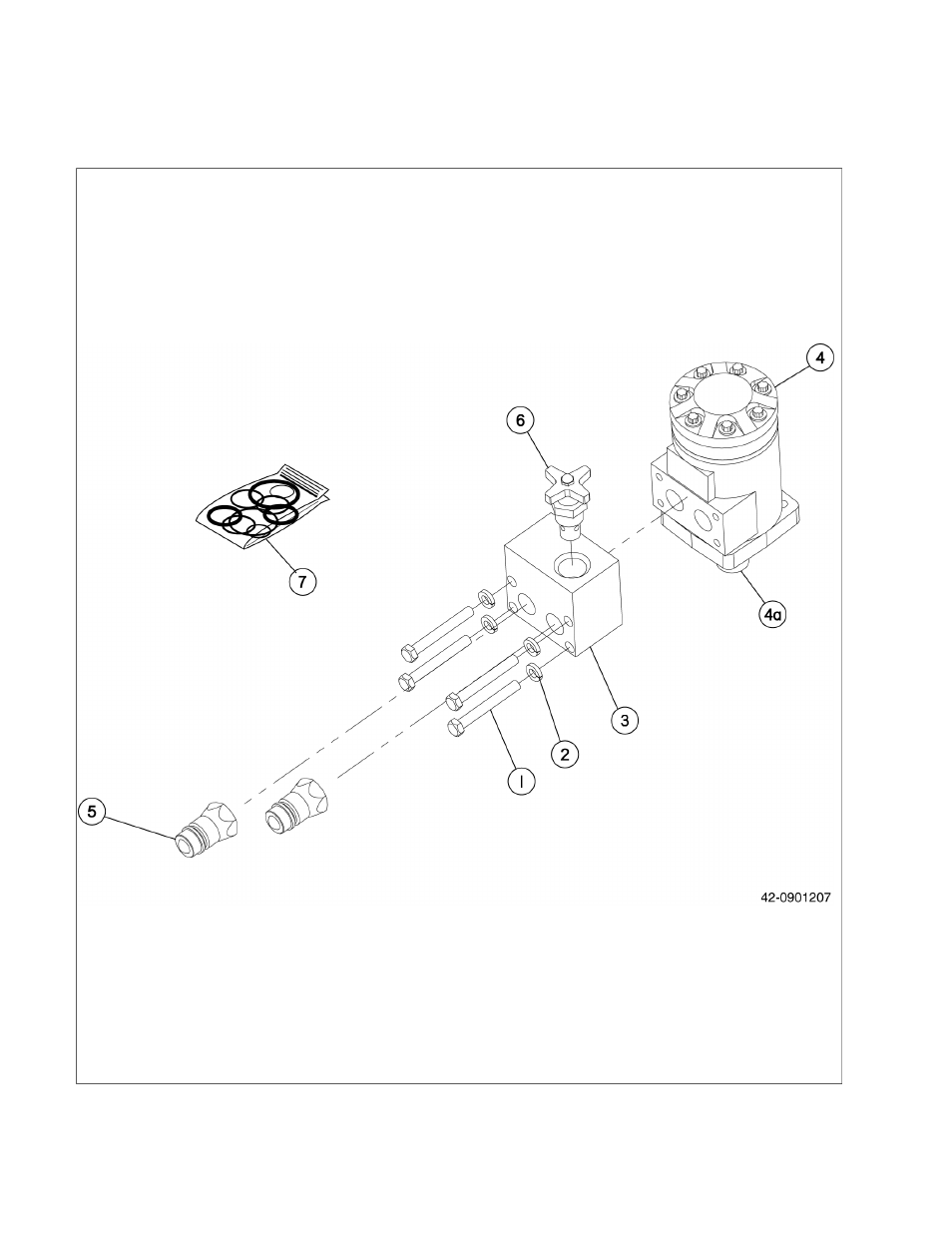 Section 9 - hydraulics & breather assembly, 01 hydraulic drive assembly - single conveyor | Ag-Bag PB6000 User Manual | Page 40 / 58