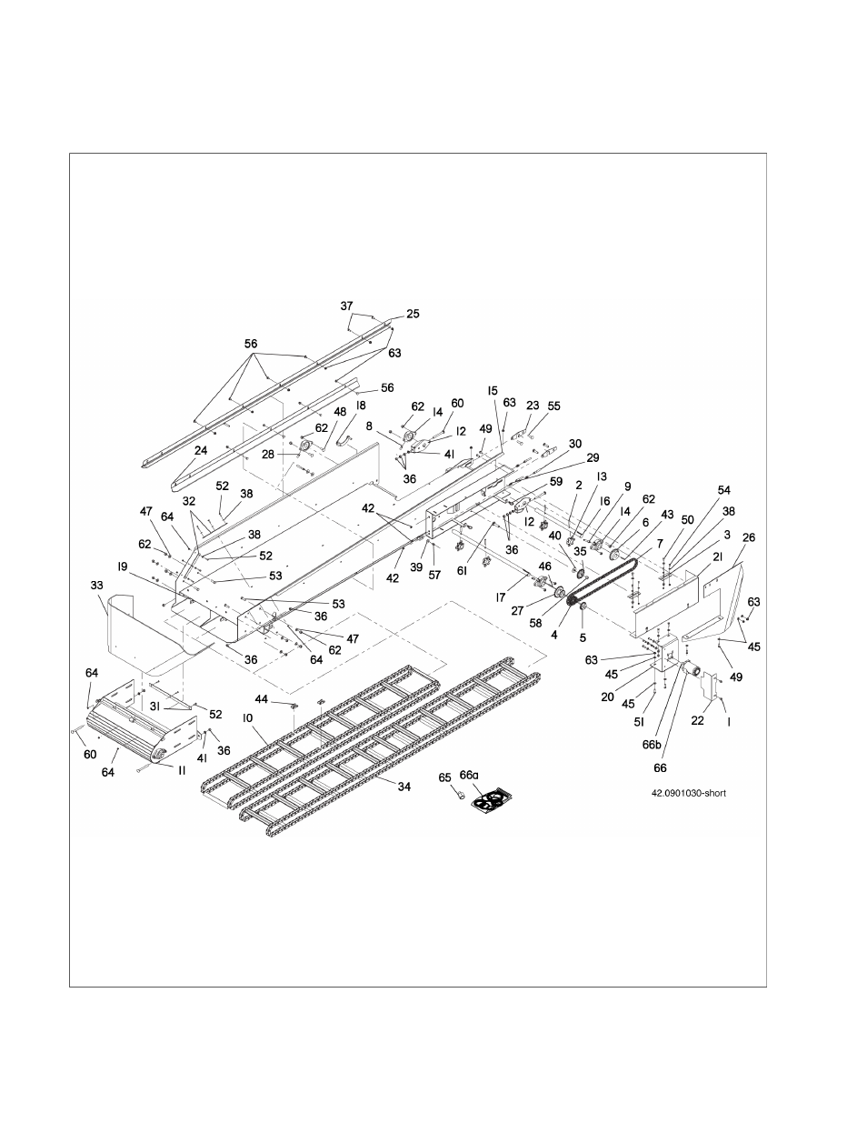 04 split conveyor (s/n 42.04940 & after) | Ag-Bag G6060 User Manual | Page 22 / 86