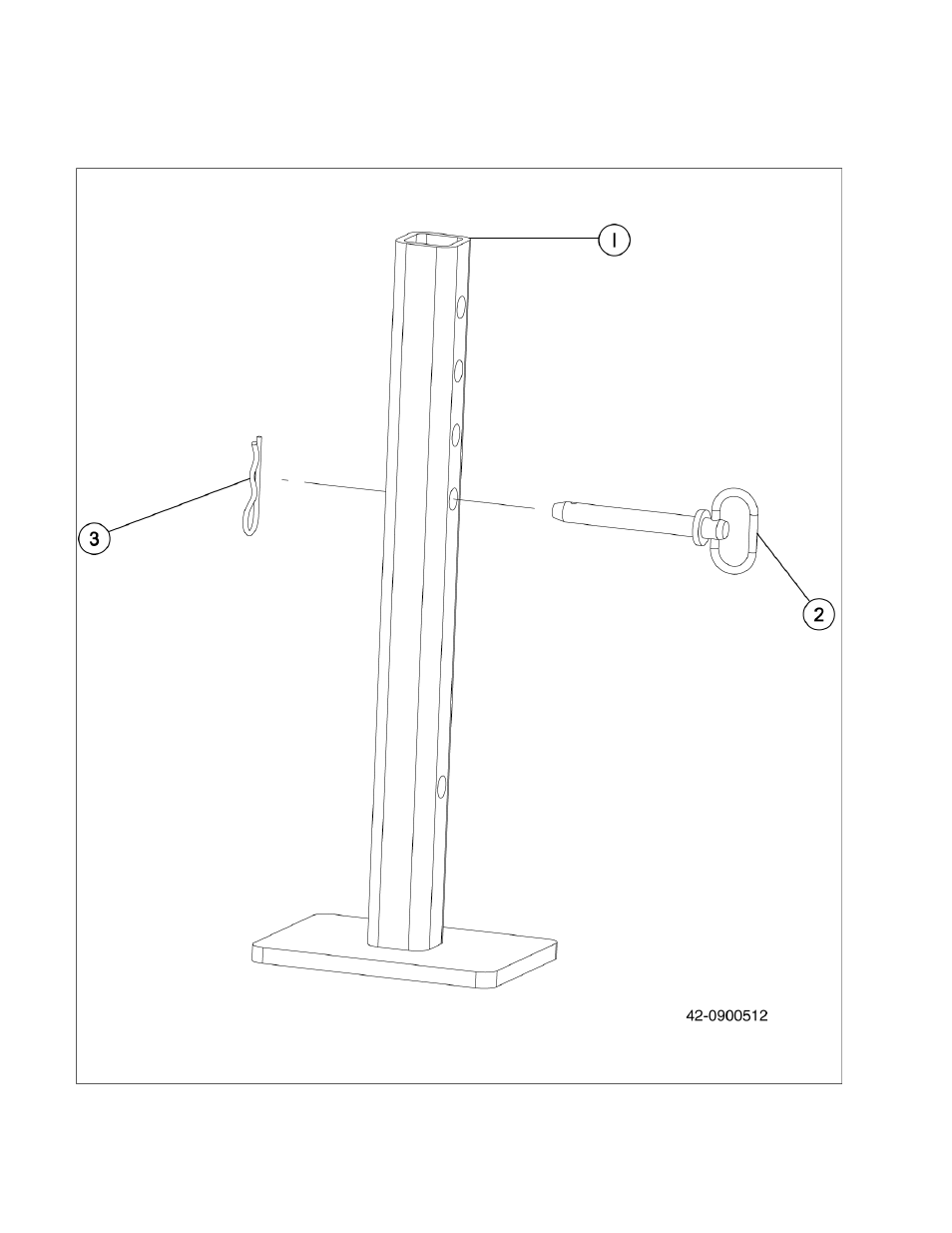 02 jack stand - g6060, g6070 & g6070p | Ag-Bag G6060 User Manual | Page 46 / 86