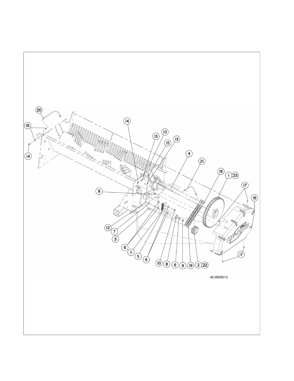 01 drive assembly - rotor | Ag-Bag G6070P User Manual | Page 16 / 94