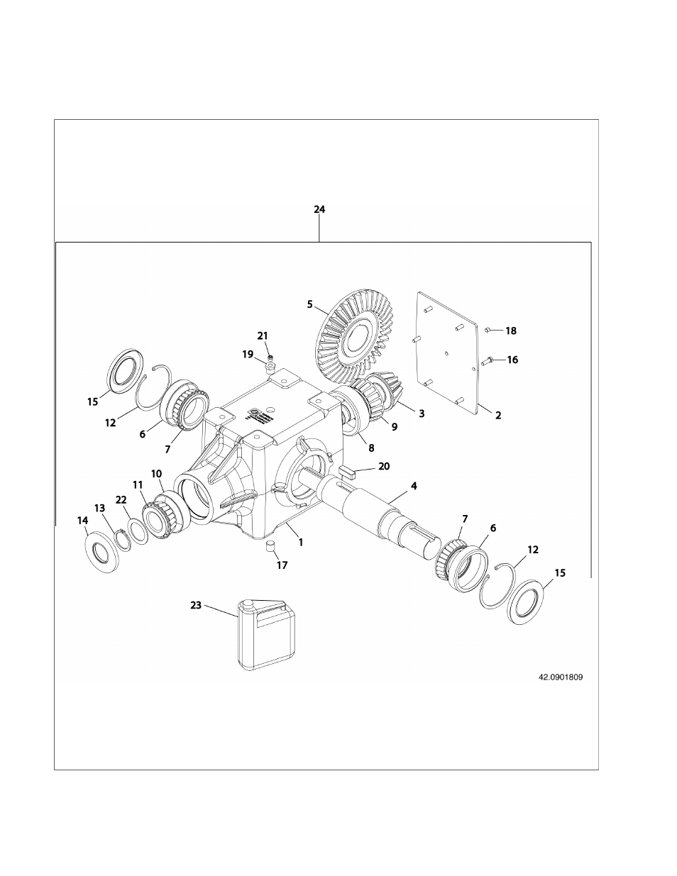 1 gearbox, dual output cast iron | Ag-Bag G6070P User Manual | Page 56 / 94