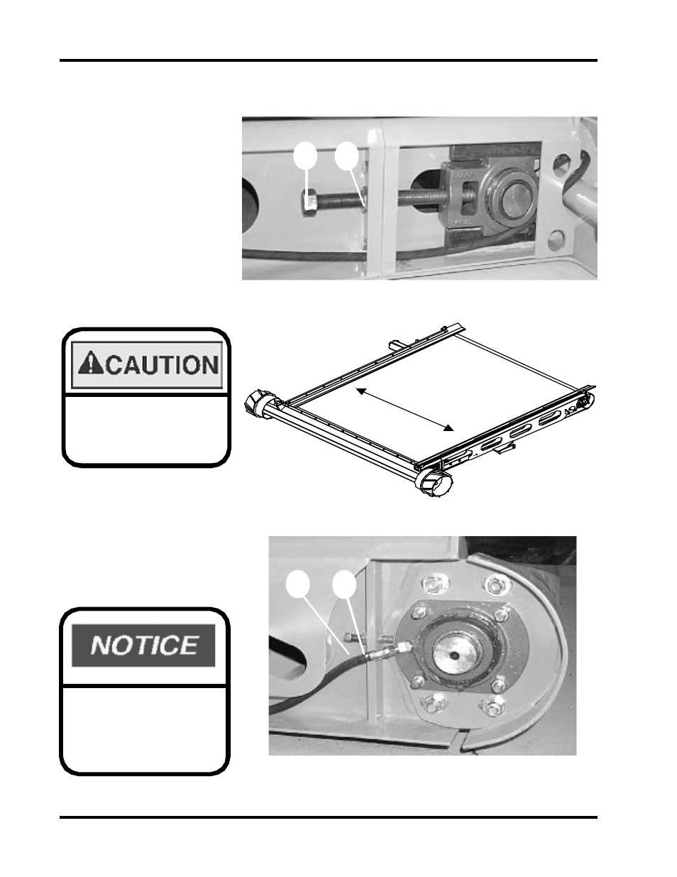 Feed table adjustment (cont.) | Ag-Bag MB7010HyPac User Manual | Page 104 / 134