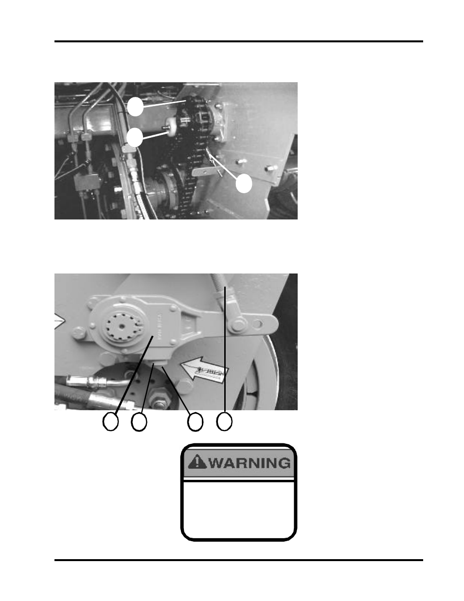 Beater bar chain tension air brakes adjusting | Ag-Bag MB7010HyPac User Manual | Page 107 / 134