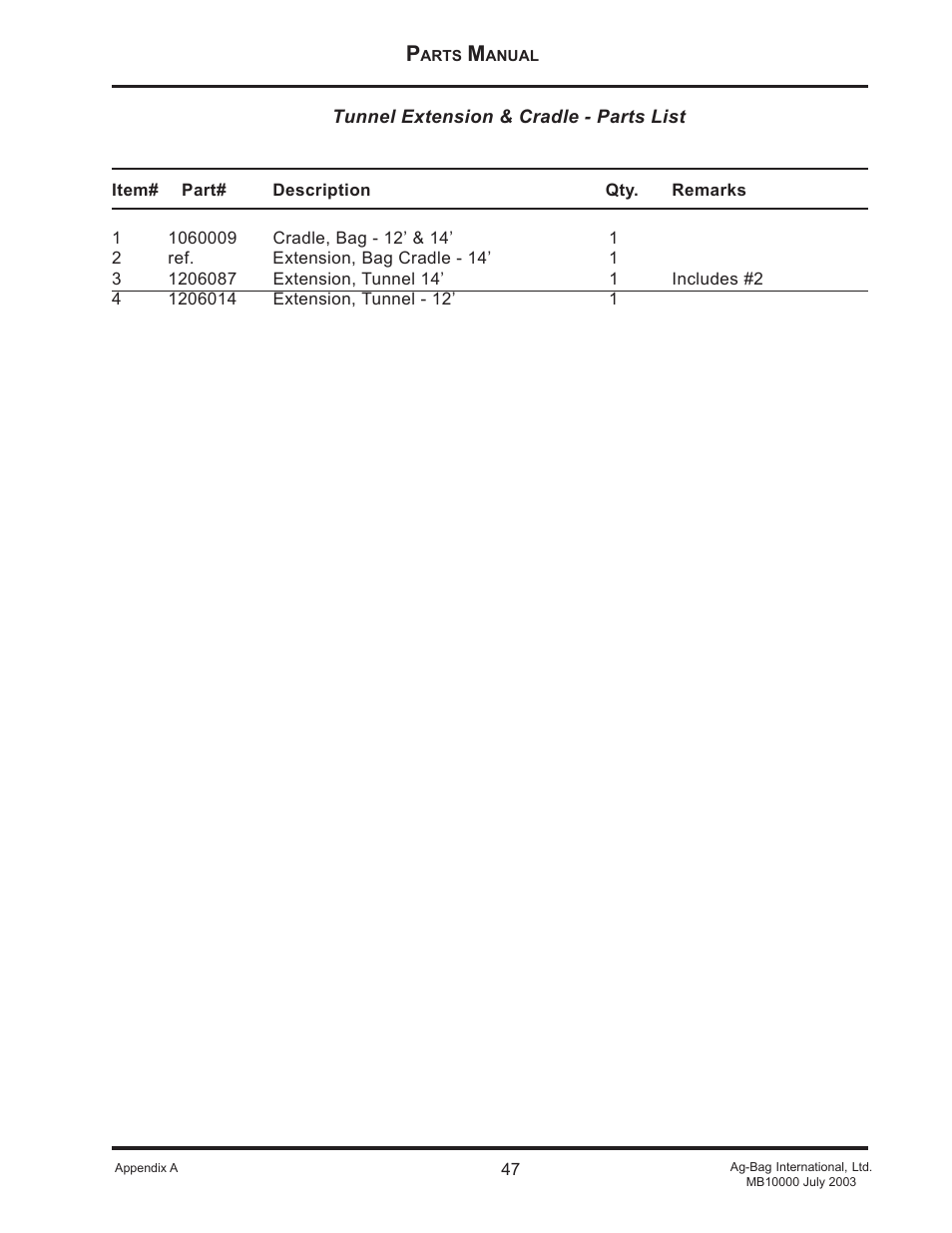 Ag-Bag MB10012HyPac User Manual | Page 47 / 57